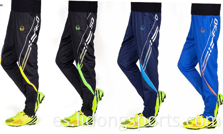 Nuevo diseño Fabricantes de ropa atlética Pantalones de fútbol de fitness para hombres